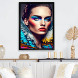 Colorful Sensual Woman In Fur Coat VI