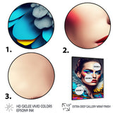 Colorful Sensual Woman In Fur Coat VI