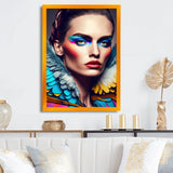 Colorful Sensual Woman In Fur Coat VI