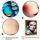 Colorful Sensual Woman In Fur Coat VI