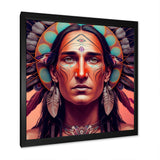 Colorful Native American Man I