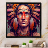 Colorful Native American Man III