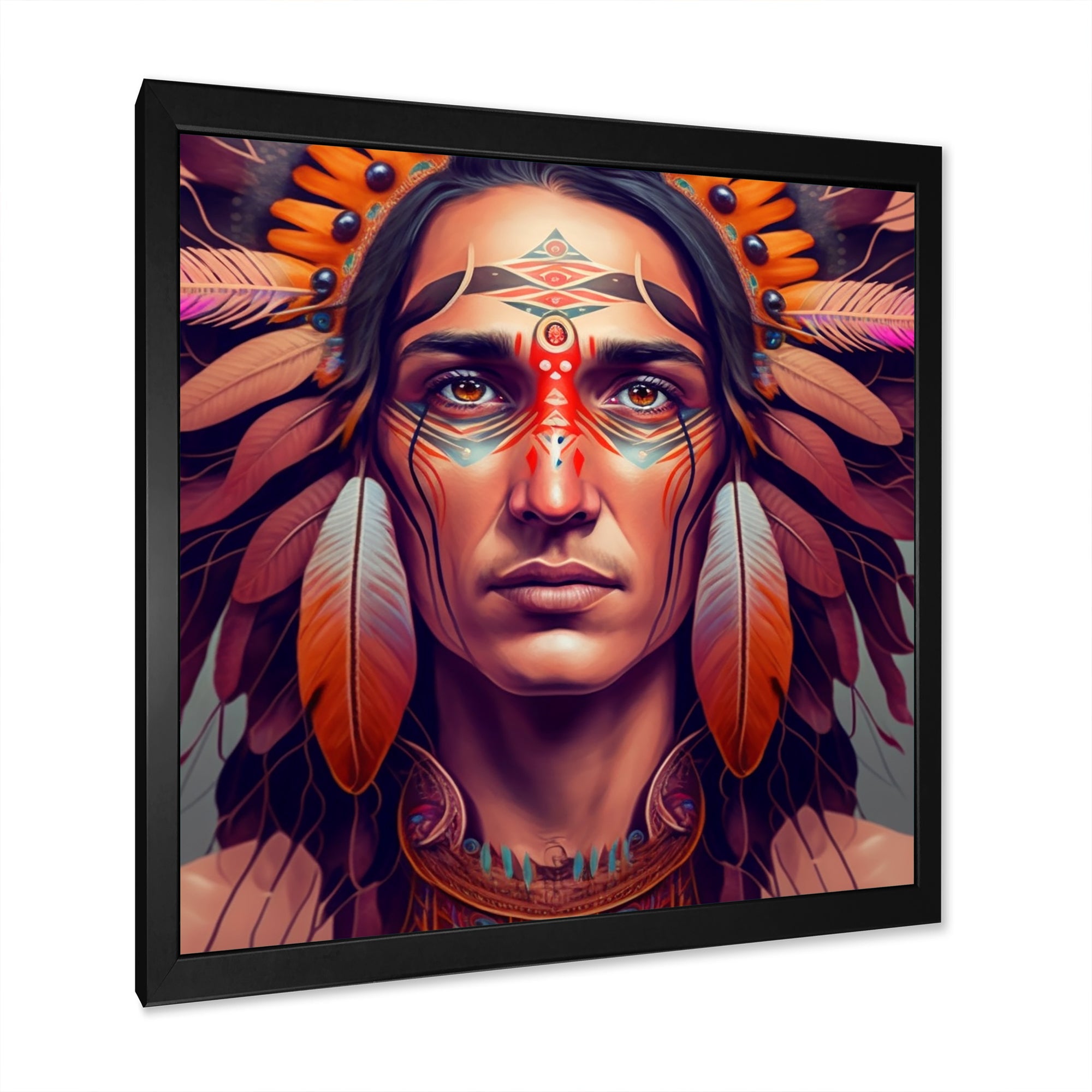 Colorful Native American Man III