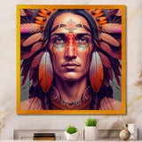 Colorful Native American Man III