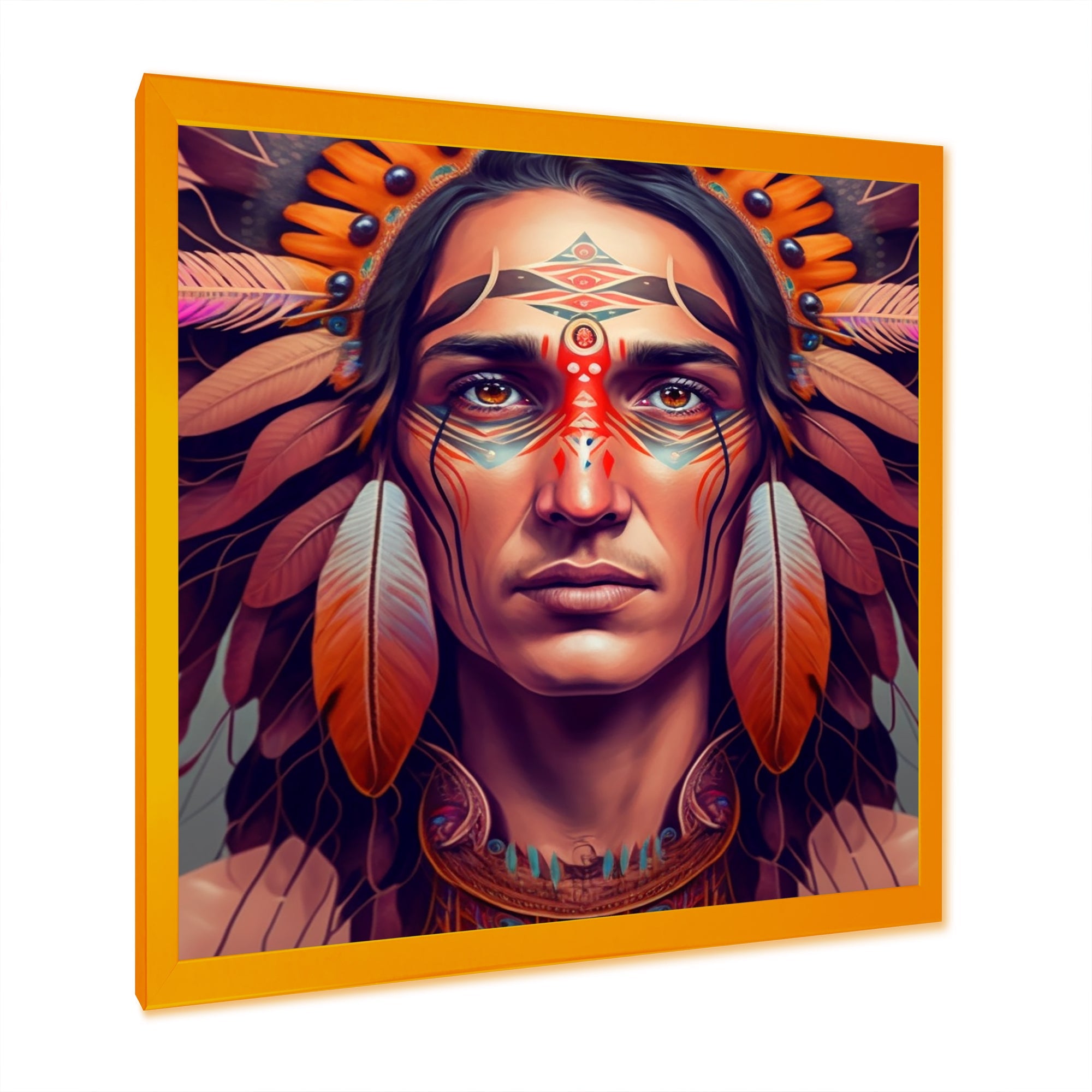 Colorful Native American Man III