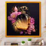 Chic Black And Gold Perfume Bottle V