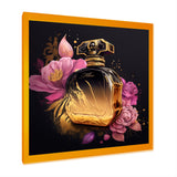 Chic Black And Gold Perfume Bottle V