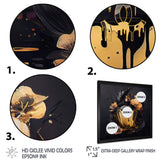 Chic Black And Gold Perfume Bottle IX