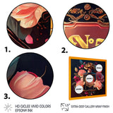 Chic Perfume Bottle With Pink Roses II