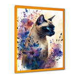 Cute Siamese Floral Art I