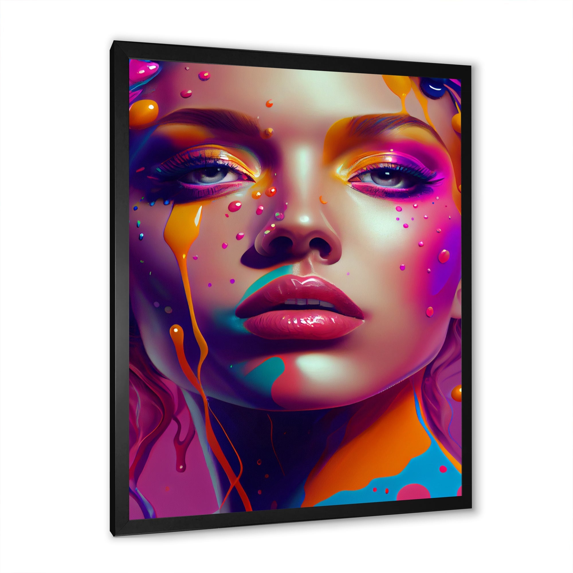 Liquid Ink Sensual Woman Portrait I