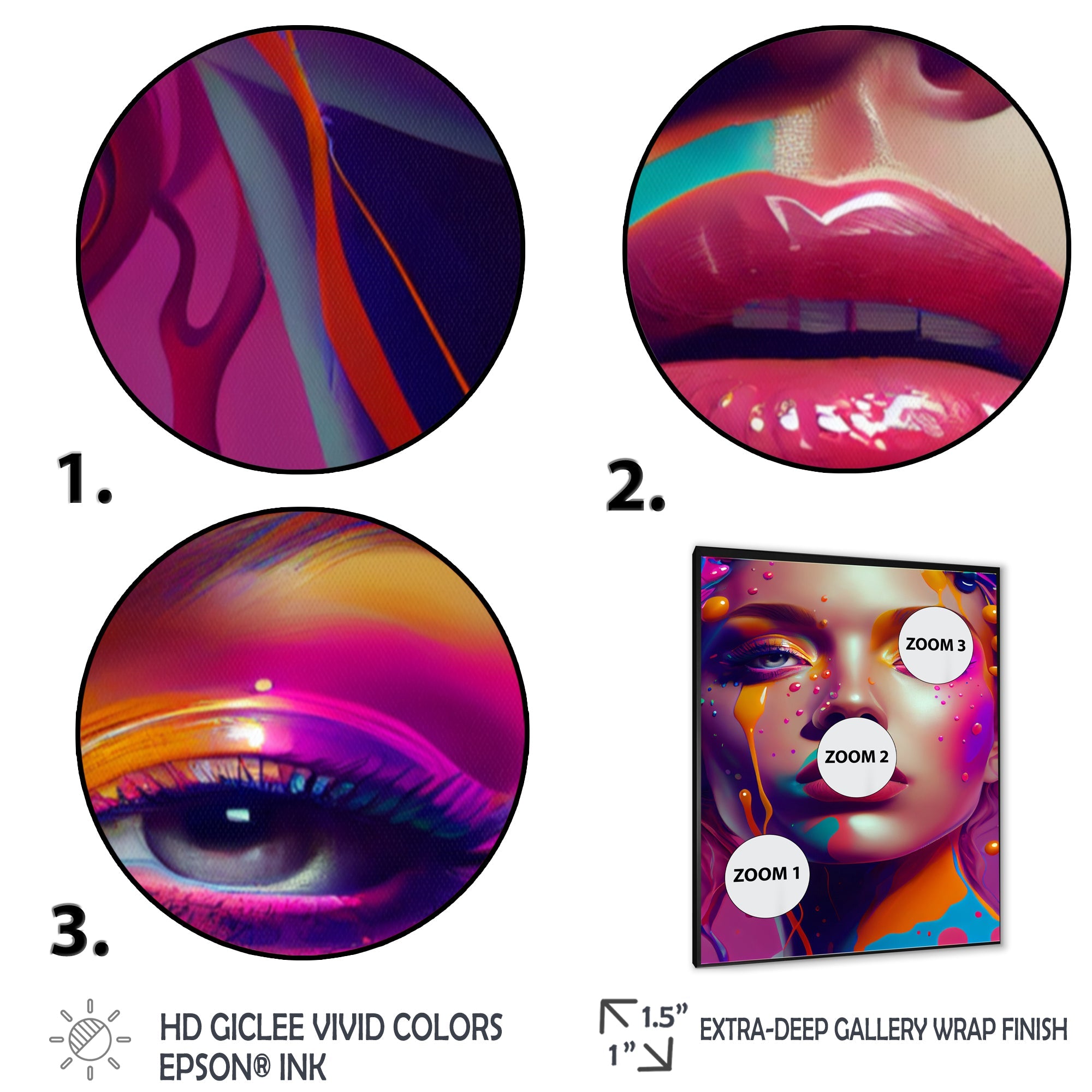 Liquid Ink Sensual Woman Portrait I