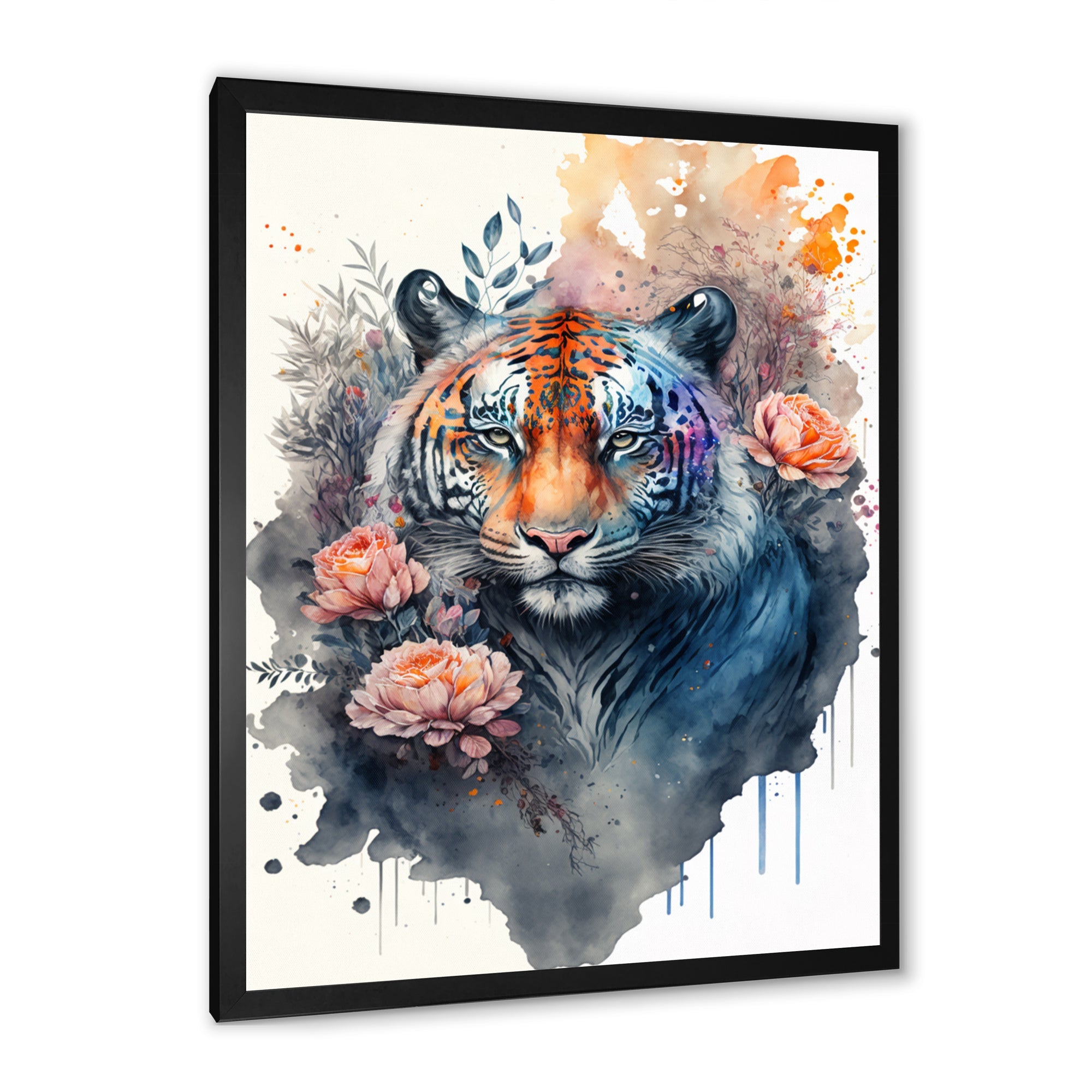 Cute Tiger Floral Art III