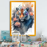 Cute Tiger Floral Art III