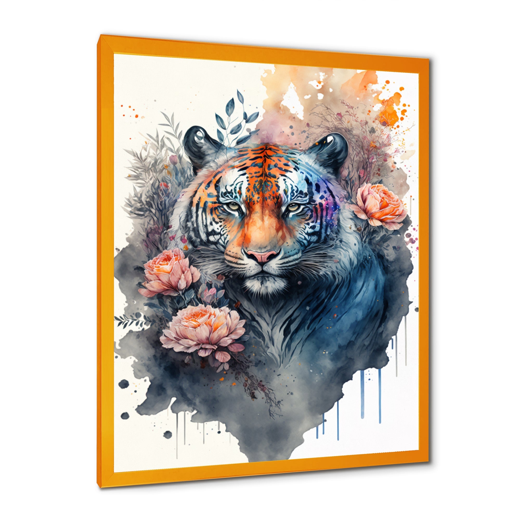 Cute Tiger Floral Art III