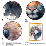 Cute Tiger Floral Art III