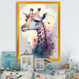 Cute Giraffe Floral Art III