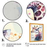 Cute Giraffe Floral Art III