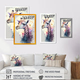 Cute Giraffe Floral Art III