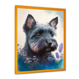 Cute Schnauzer Floral Art