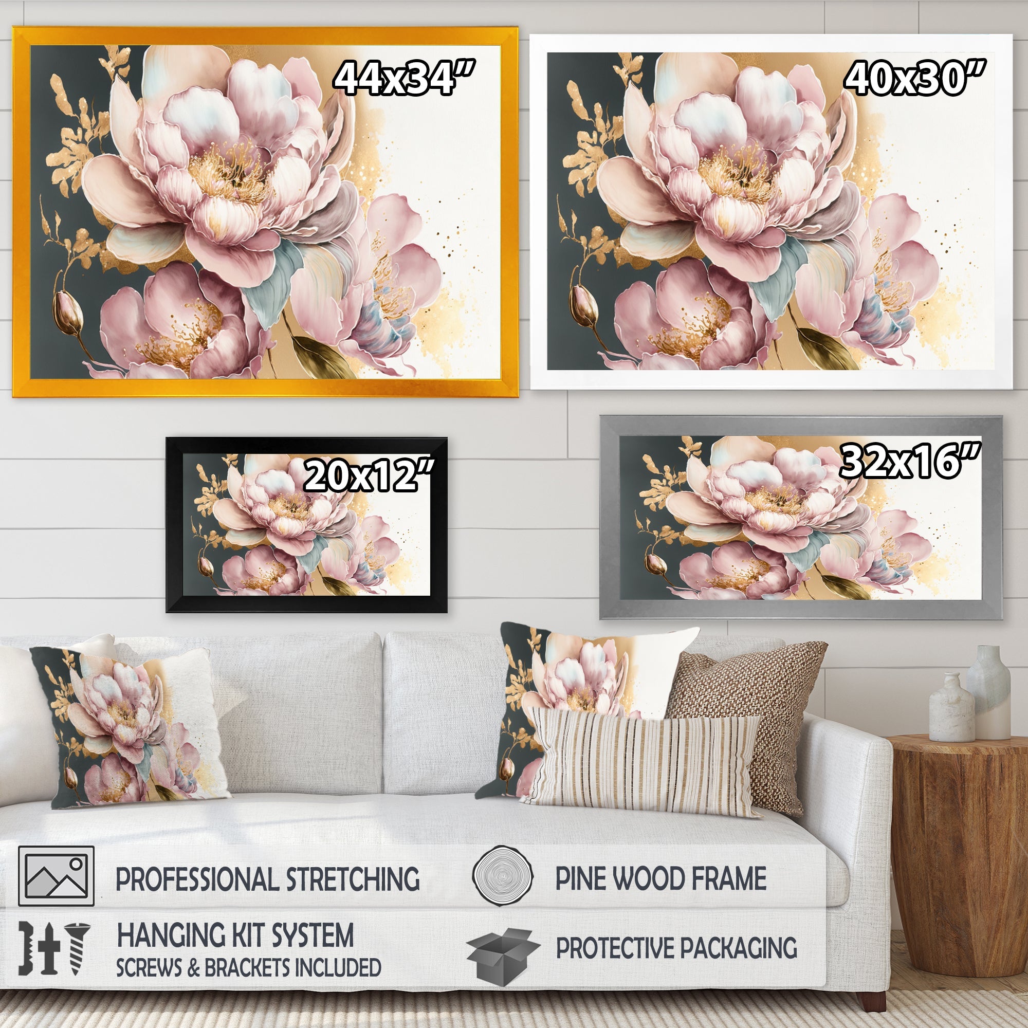 Pink And Gold Orchid Flower II