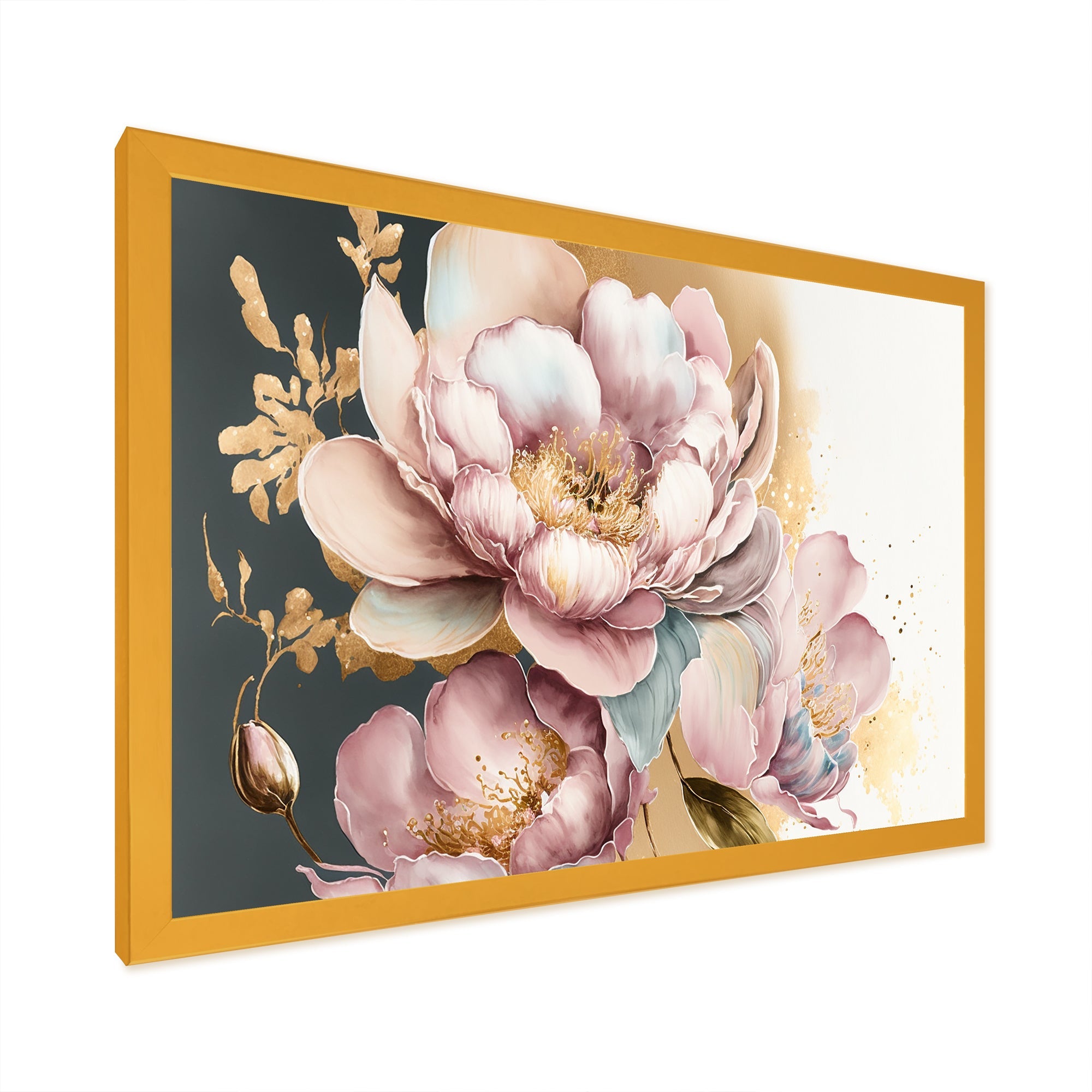 Pink And Gold Orchid Flower II