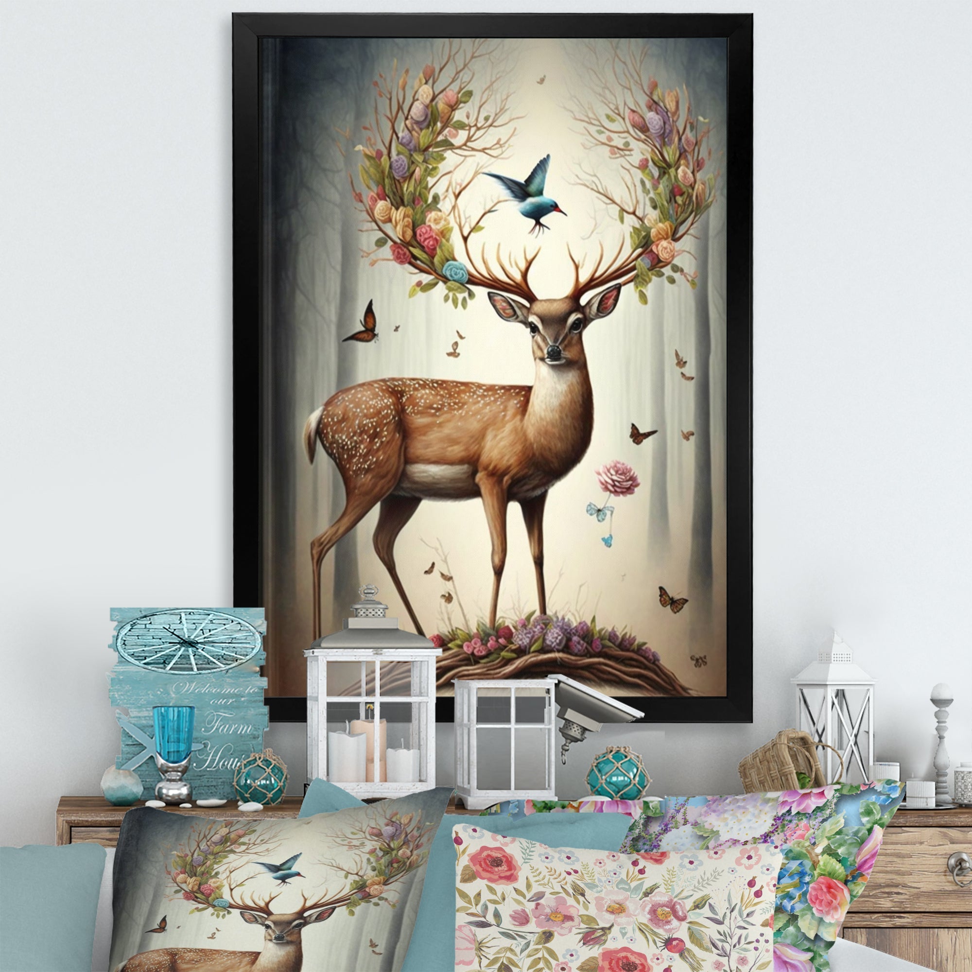 Deer With Blooming Antlers III