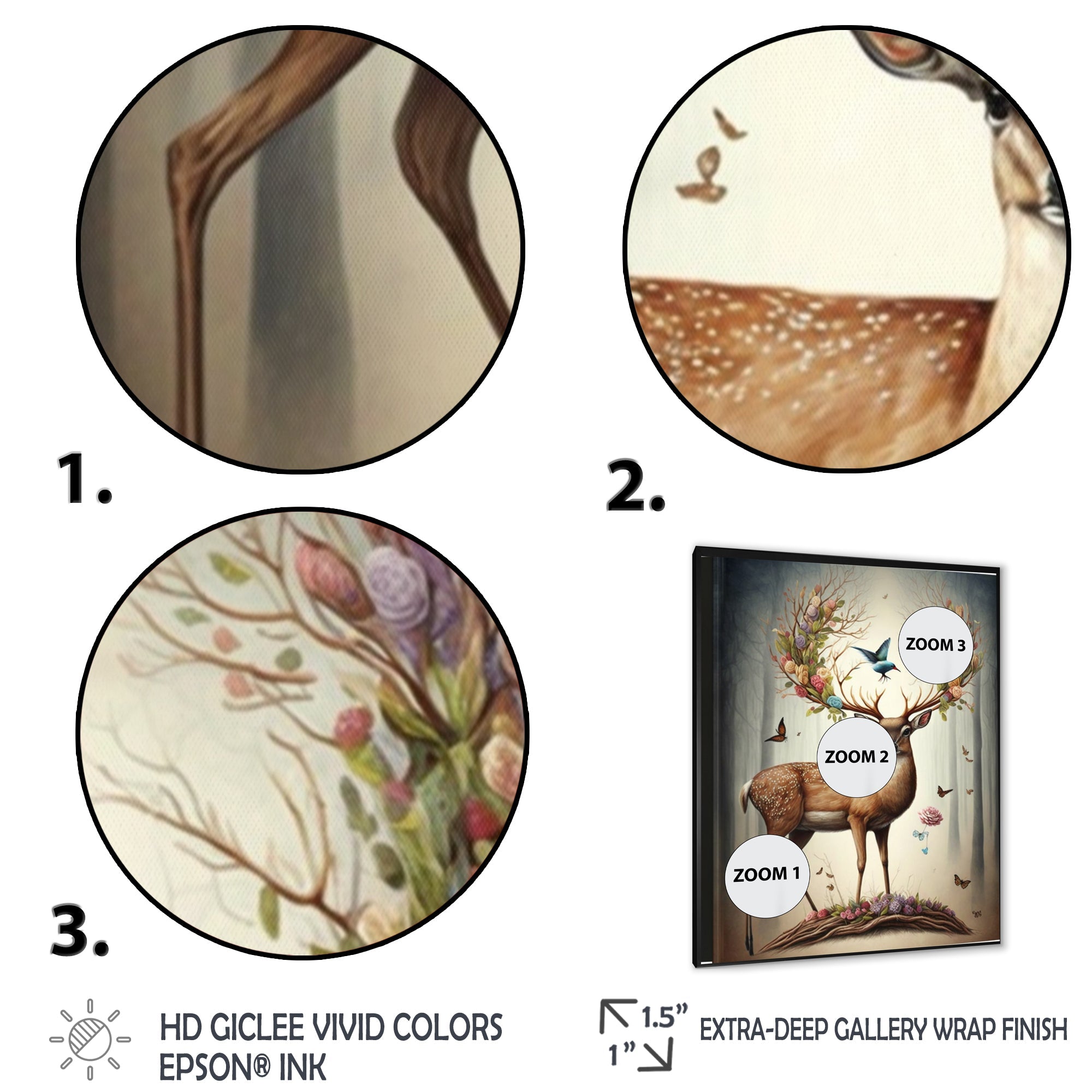 Deer With Blooming Antlers III