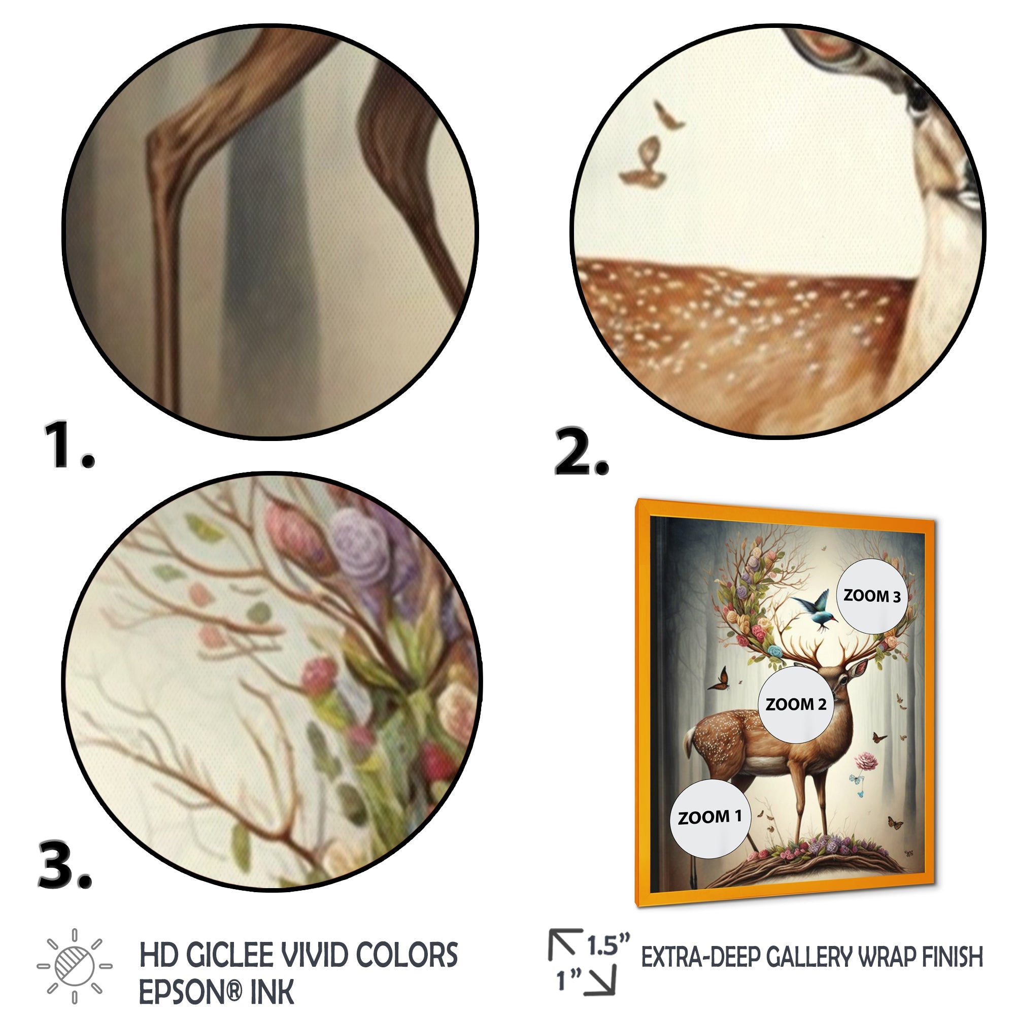 Deer With Blooming Antlers III