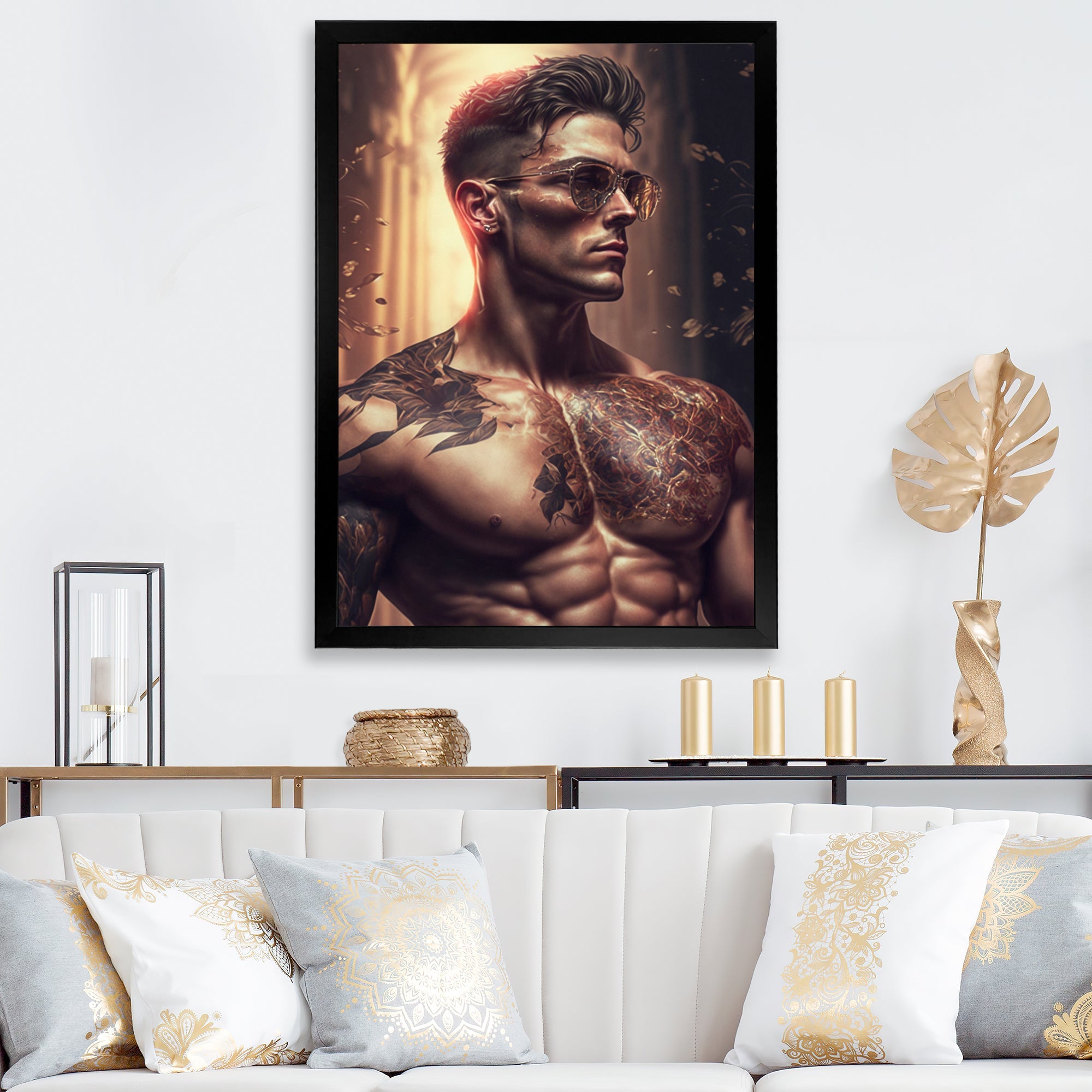 Fashion Muscular Man With Sun Glasses 1 I