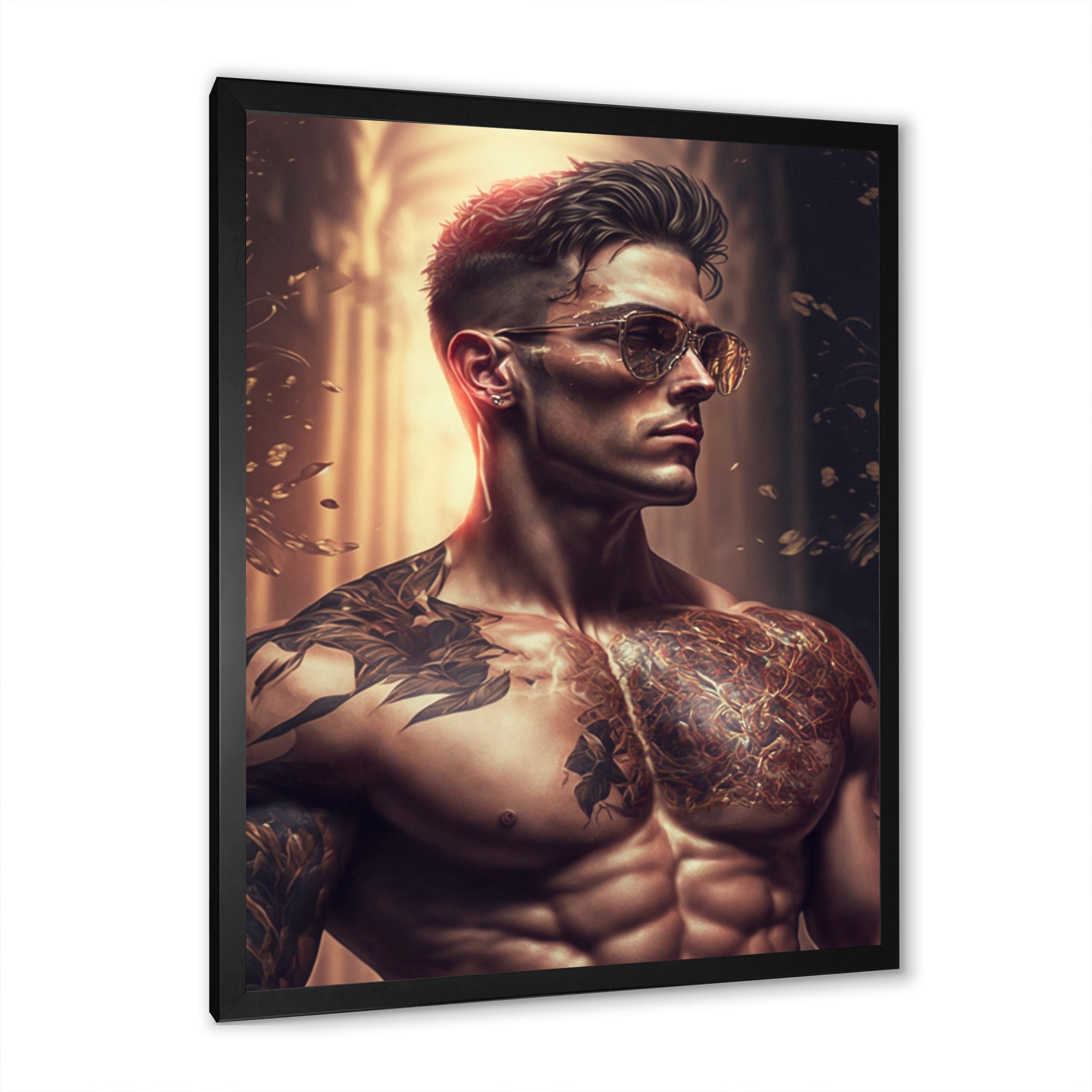 Fashion Muscular Man With Sun Glasses 1 I