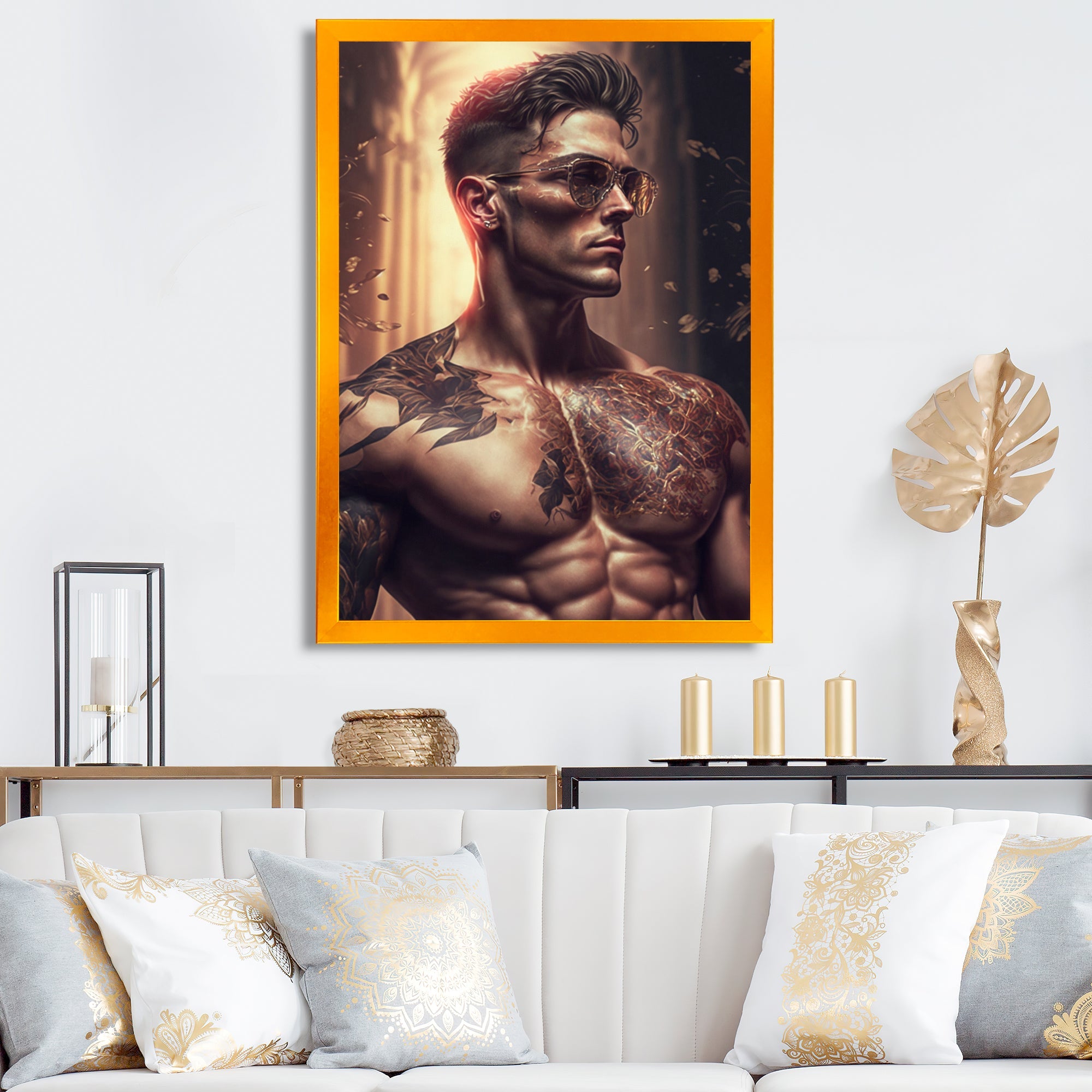 Fashion Muscular Man With Sun Glasses 1 I