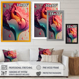 Multicolor Liquid Ink Tulip Flowers I