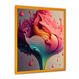 Multicolor Liquid Ink Tulip Flowers I