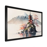 Japanese Landscape In Watercolor I