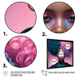 Hip Hop Girl With Pink And Blue Hair III