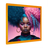 Hip Hop Girl With Pink And Blue Hair III