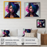 Fashion Hip Hop Girl In Pink And Blue I