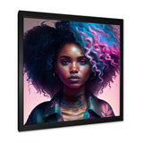 Fashion Hip Hop Girl In Pink And Blue III