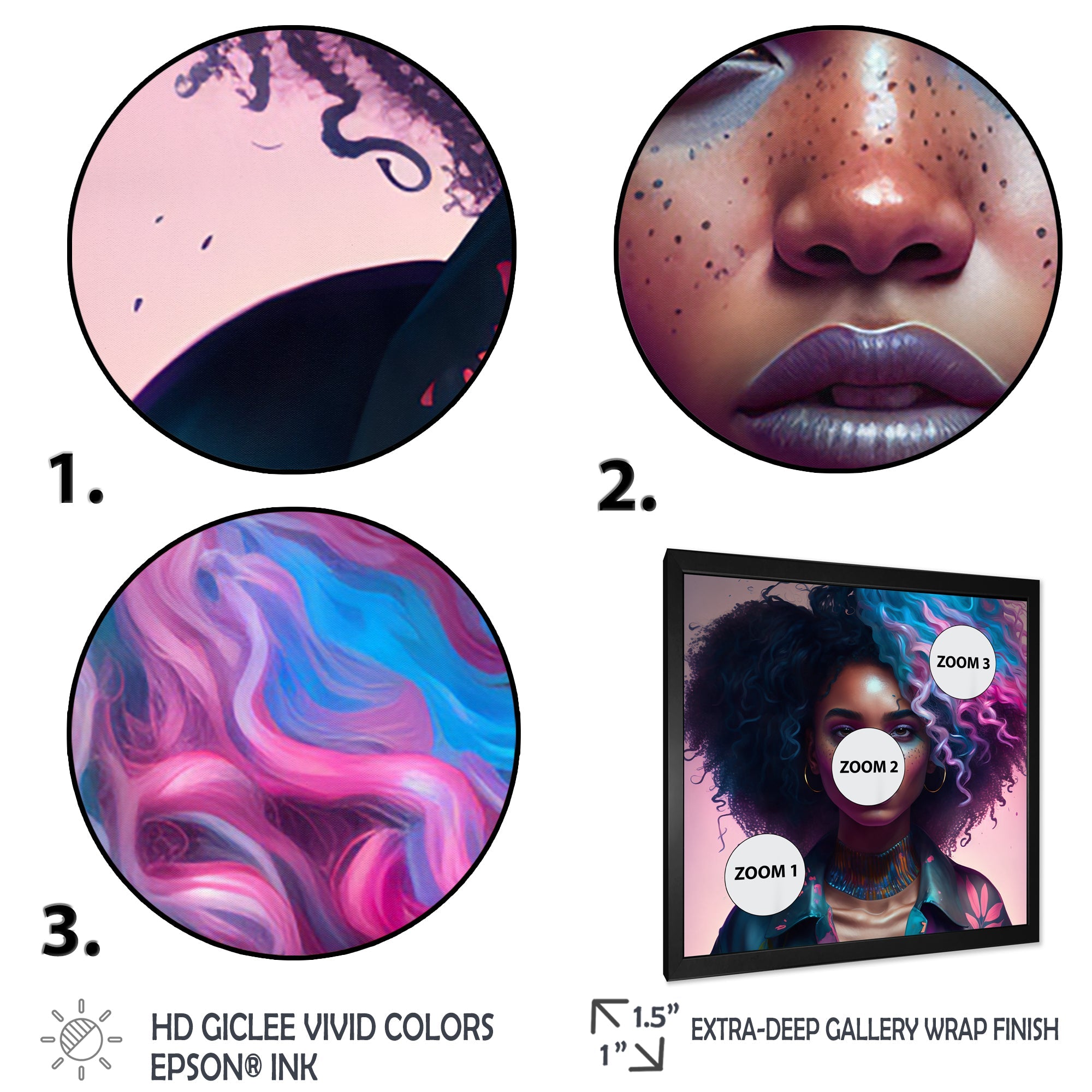 Fashion Hip Hop Girl In Pink And Blue III