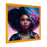 Fashion Hip Hop Girl In Pink And Blue III