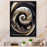 Gold Black And White Stained Glass V