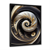 Gold Black And White Stained Glass V