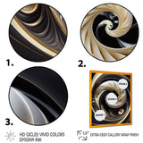 Gold Black And White Stained Glass V
