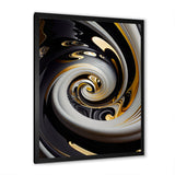 Gold And Black Stained Glass Spiral III