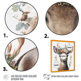 Cute Baby Caribou With Floral Crown I