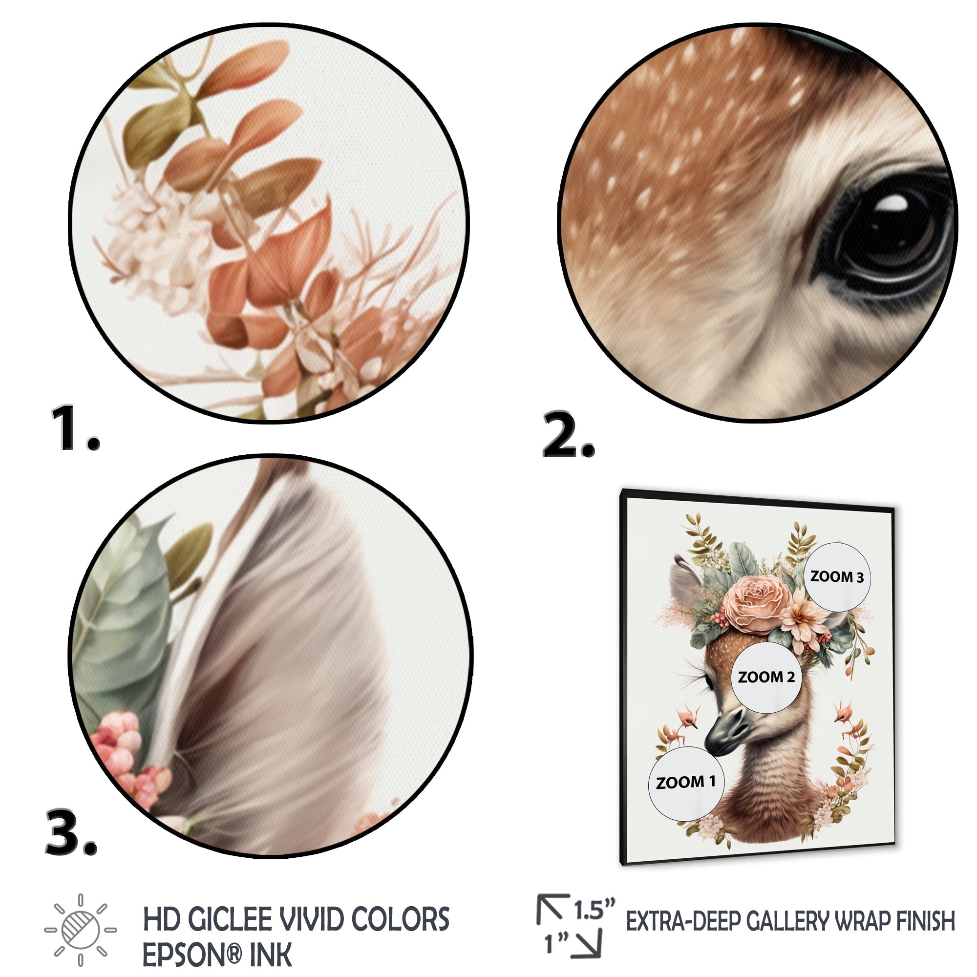 Cute Baby Flamingo With Floral Crown