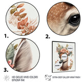 Cute Baby Flamingo With Floral Crown