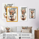 Cute Baby Flamingo With Floral Crown