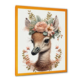 Cute Baby Flamingo With Floral Crown